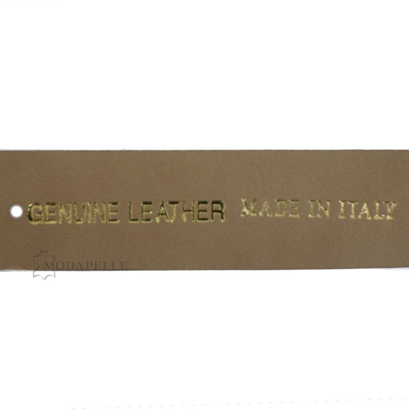 Leather belt for women, made in Italy.