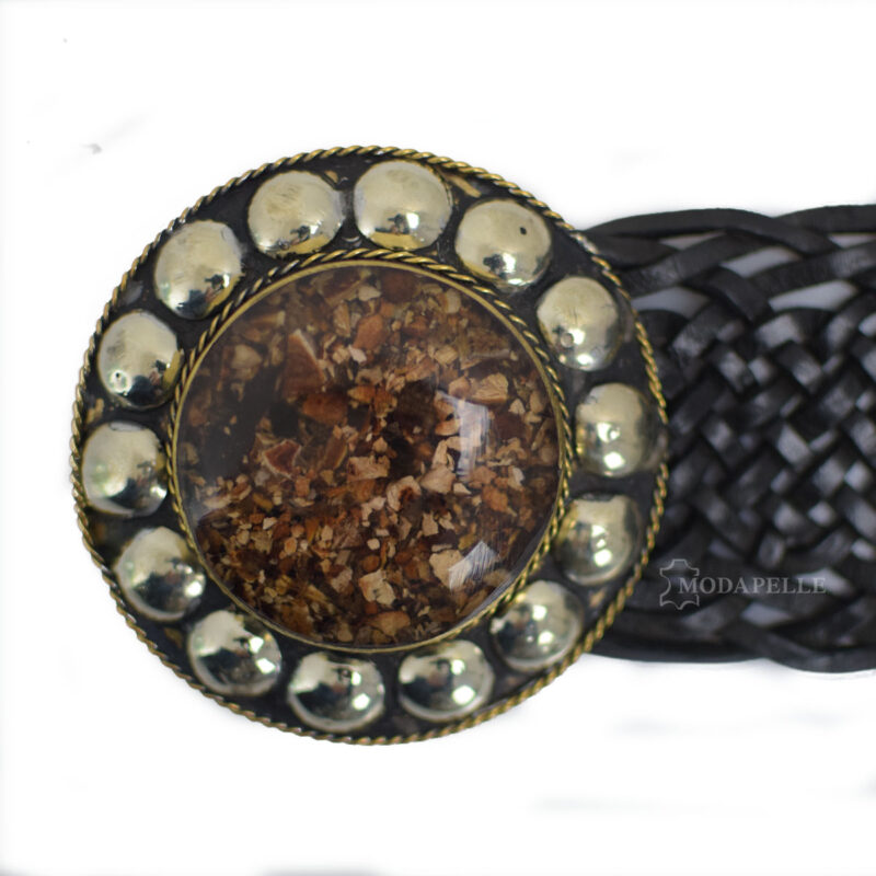 Leather belt for women, made in Italy.