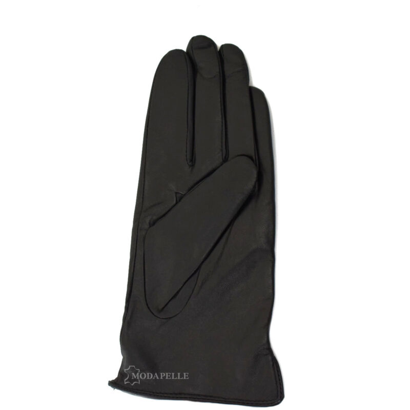 Δερμάτινα γάντια σε χρώμα μαύρο