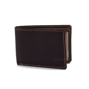 δερμάτινο πορτοφόλι ανδρικό σε χρώμα καφέ