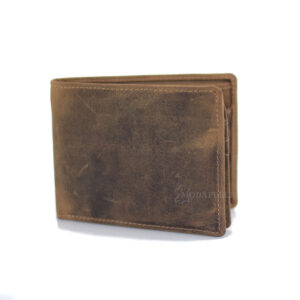 δερμάτινο πορτοφόλι ανδρικό σε χρώμα ταμπά