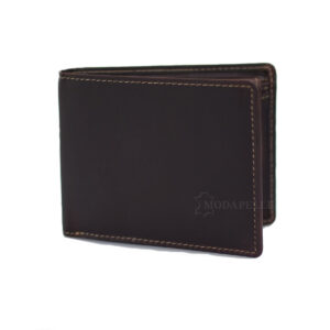 δερμάτινο πορτοφόλι ανδρικό σε χρώμα καφέ