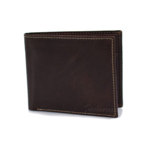 δερμάτινο πορτοφόλι ανδρικό σε χρώμα καφέ