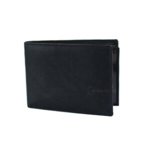 δερμάτινο πορτοφόλι ανδρικό σε χρώμα μαύρο