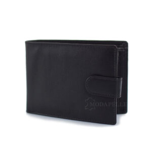 δερμάτινο πορτοφόλι ανδρικό σε χρώμα μαύρο