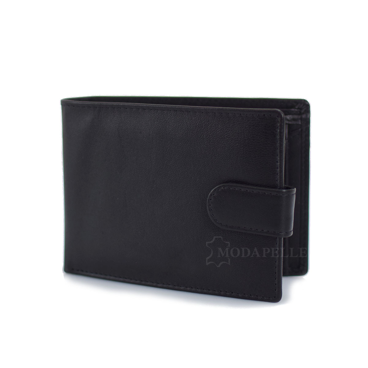δερμάτινο πορτοφόλι ανδρικό σε χρώμα μαύρο