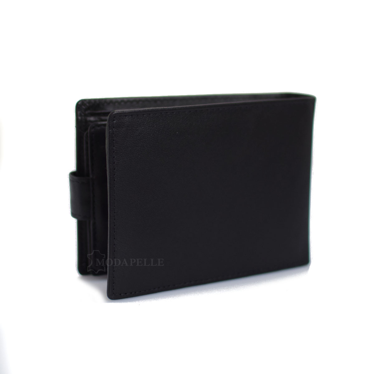 δερμάτινο πορτοφόλι ανδρικό σε χρώμα μαύρο