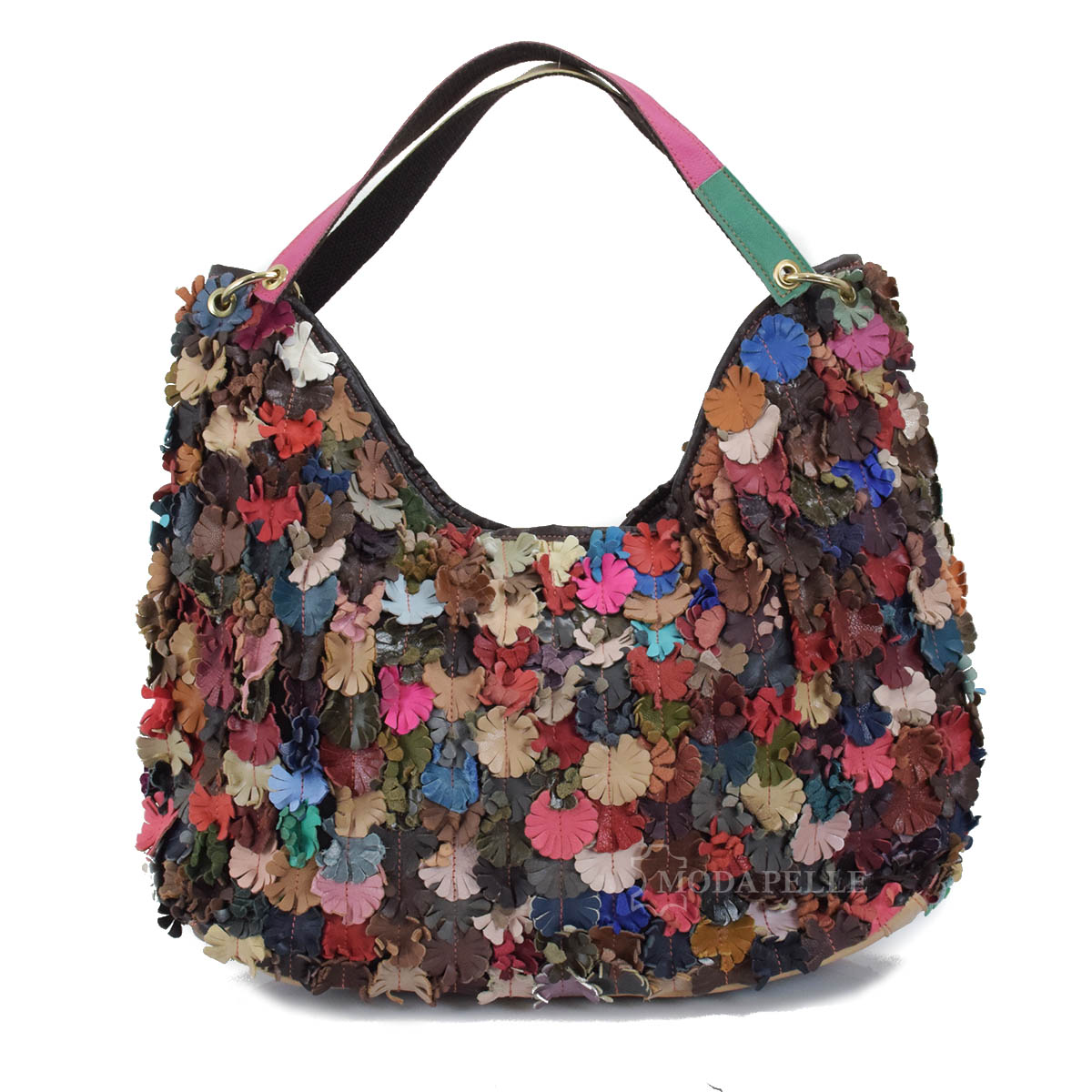 δερμάτινη τσάντα multicolor - made in Italy