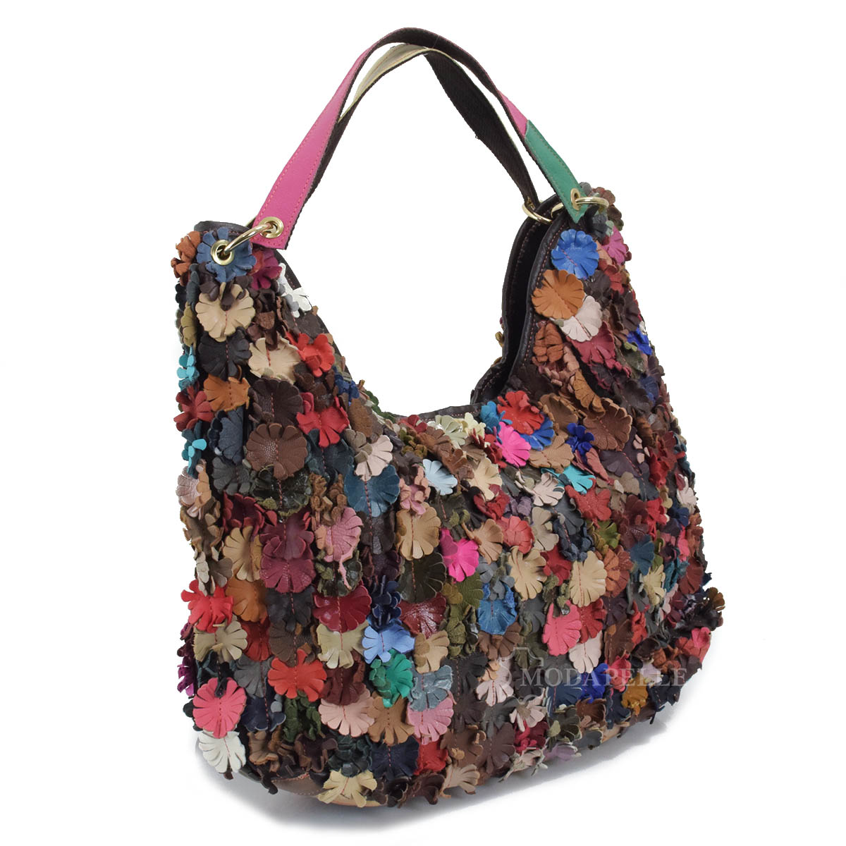 δερμάτινη τσάντα multicolor - made in Italy